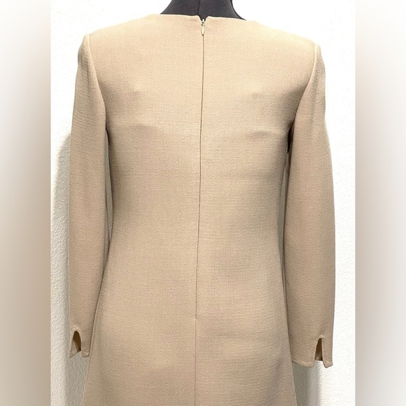 Olivine Gabbro Woman Long Sleeve Neutral Evening Dress Size 8 - Picture 6 of 16
